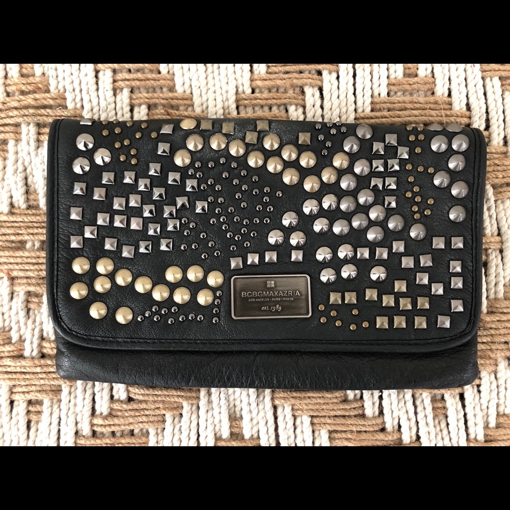 BCBG MaxAzria Studded Clutch